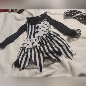 NWT Girls Clown Dress Pants 2 Pc Set Medium